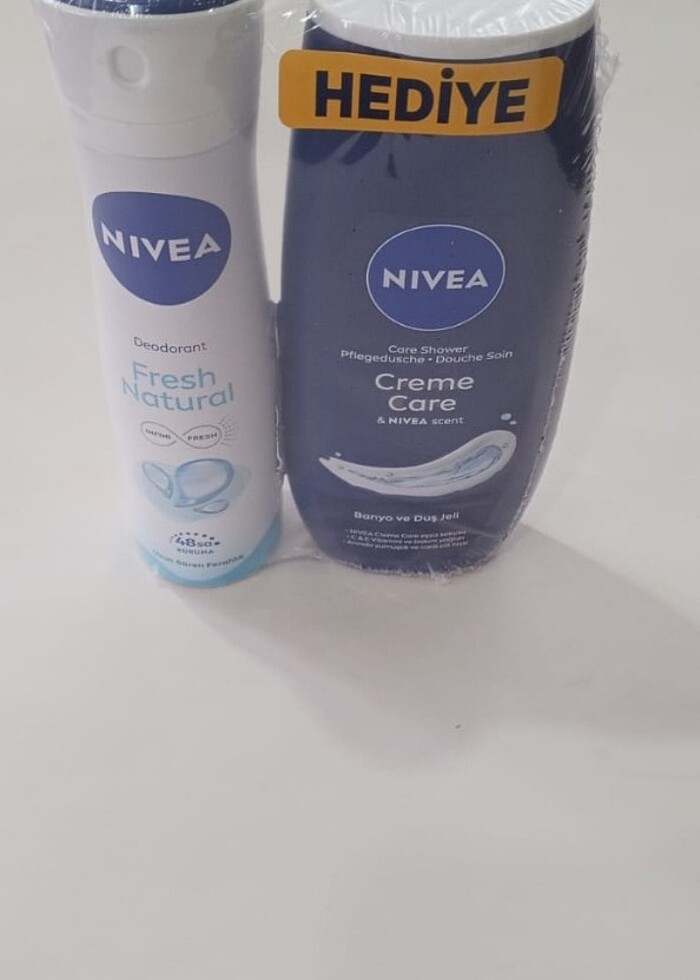 Nivea Fresh Natural Kadın Deodorant Sprey 150 ml + Creme Çare Du - Görsel 3