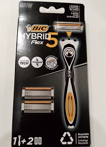 BIC Hybrid 5 Flex Erkek Tıraş Bıçağı 1 Sap ve 2 Yedek Başlık (5  - Görsel 8