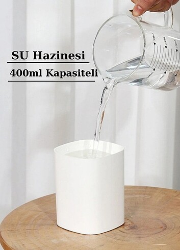 oda ve araç nemlendirici koku hediyeli 400 ml Ulrasonik Hava - O - Görsel 5