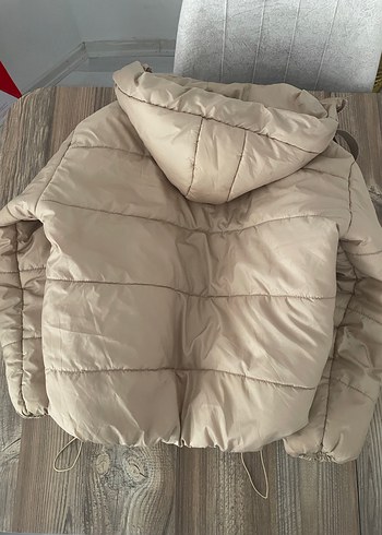 Diğer Bej Kapüşonlu Ayarlanabilir Mont
