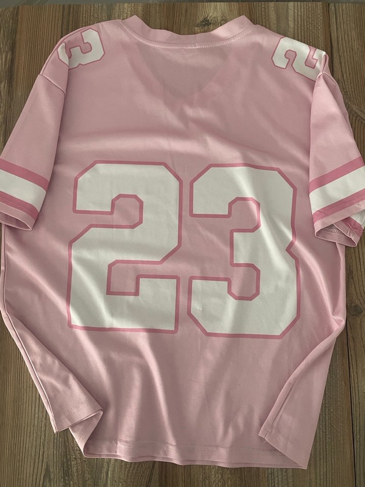 Pembe Oversize Kesim Forma Tişört - Görsel 2