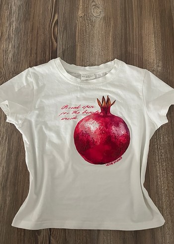 bordo baskılı babytee - Görsel 2