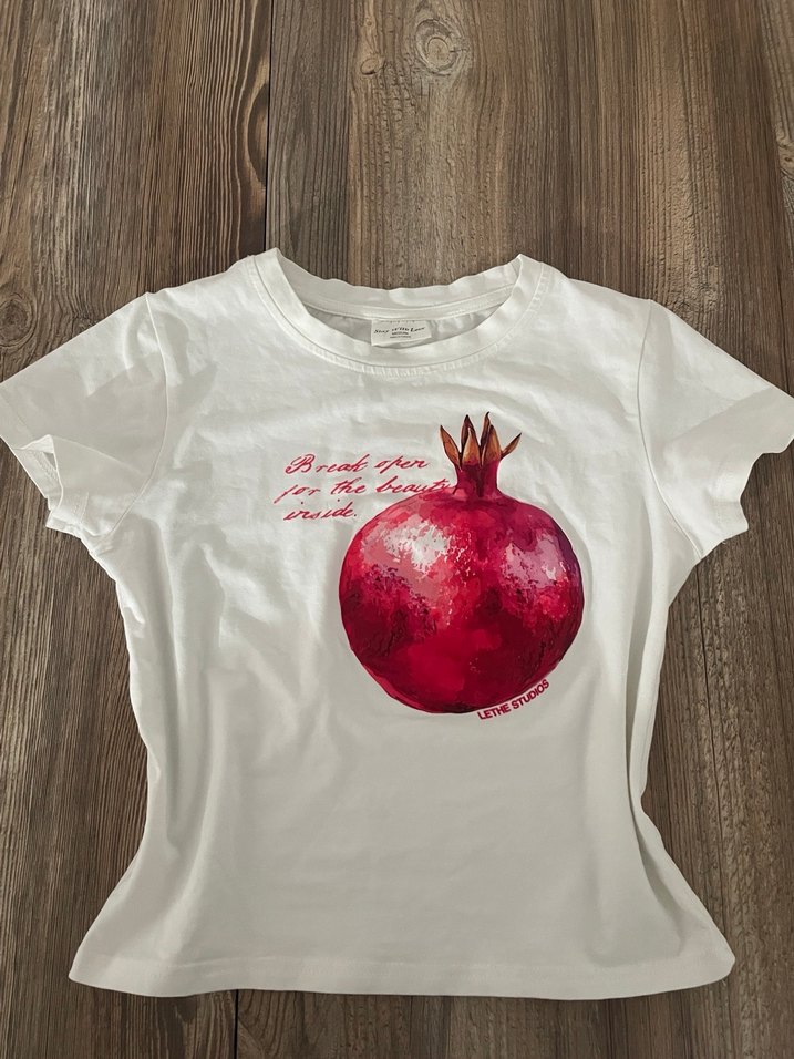 bordo baskılı babytee - Görsel 2