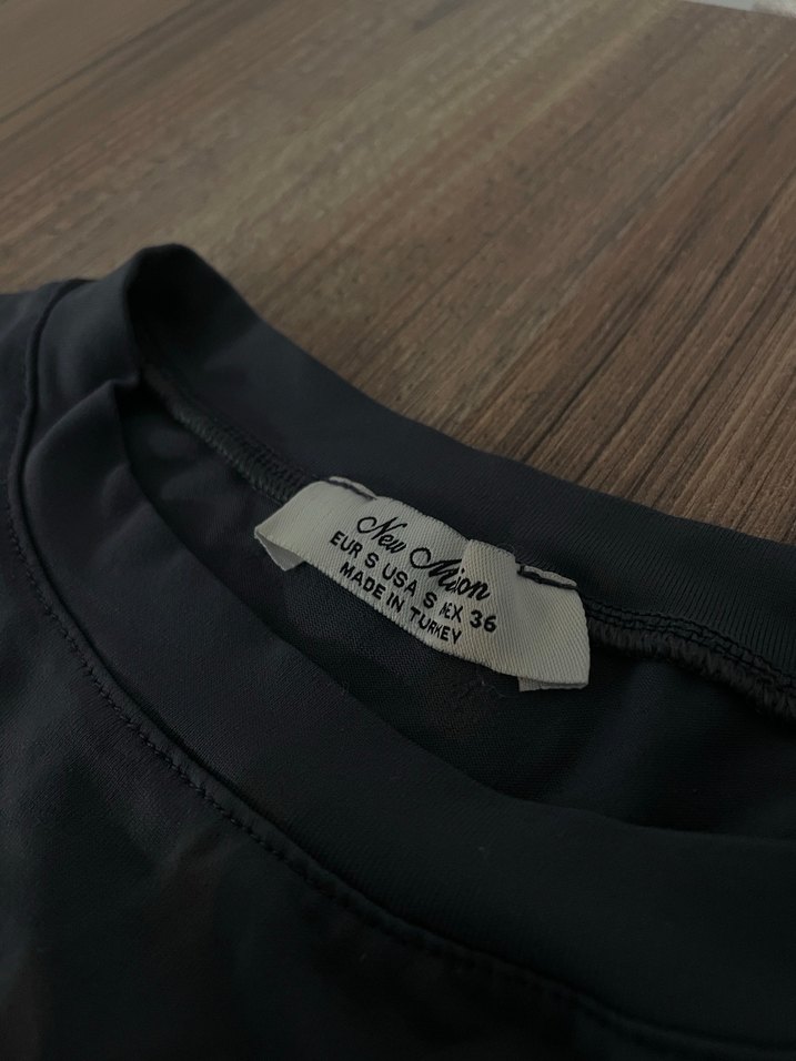 fume uzun kollu parmak geçirmeli body - Görsel 3