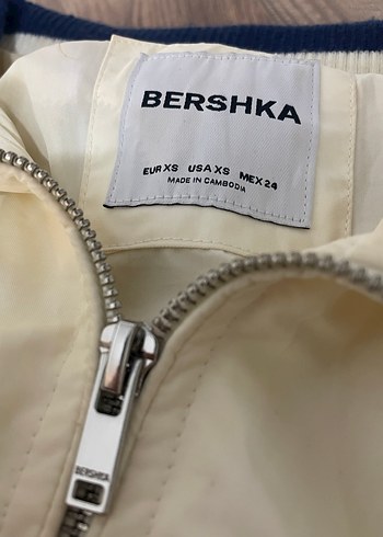 nakışlı bershka bomber ceket - Görsel 5
