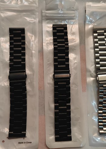 22mm Siyah ve Gri Erkek Saat Kordonu - Görsel 2