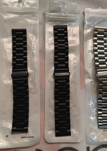 22mm Siyah ve Gri Erkek Saat Kordonu - Görsel 3