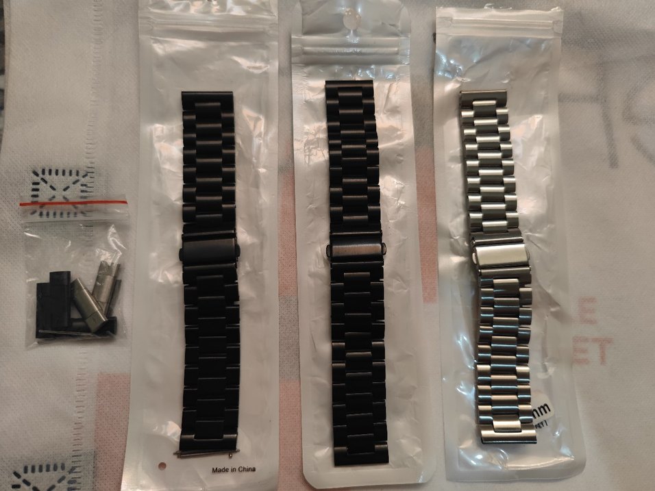 22mm Siyah ve Gri Erkek Saat Kordonu - Görsel 2