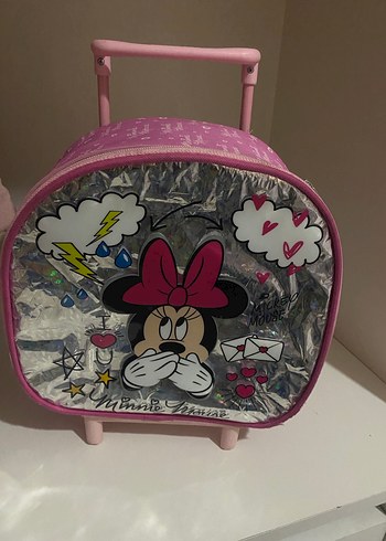 Pembe Minnie Mouse Çekçekli Çocuk Sırt Çantası - Görsel 2