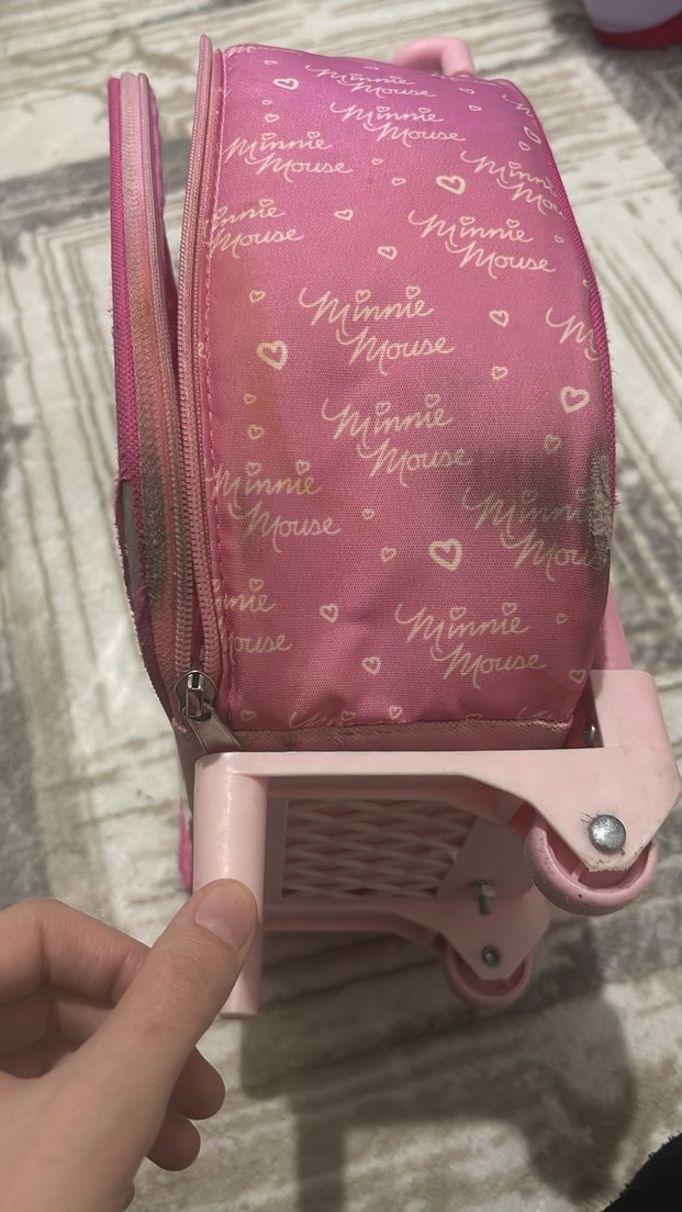 Pembe Minnie Mouse Çekçekli Çocuk Sırt Çantası - Görsel 5