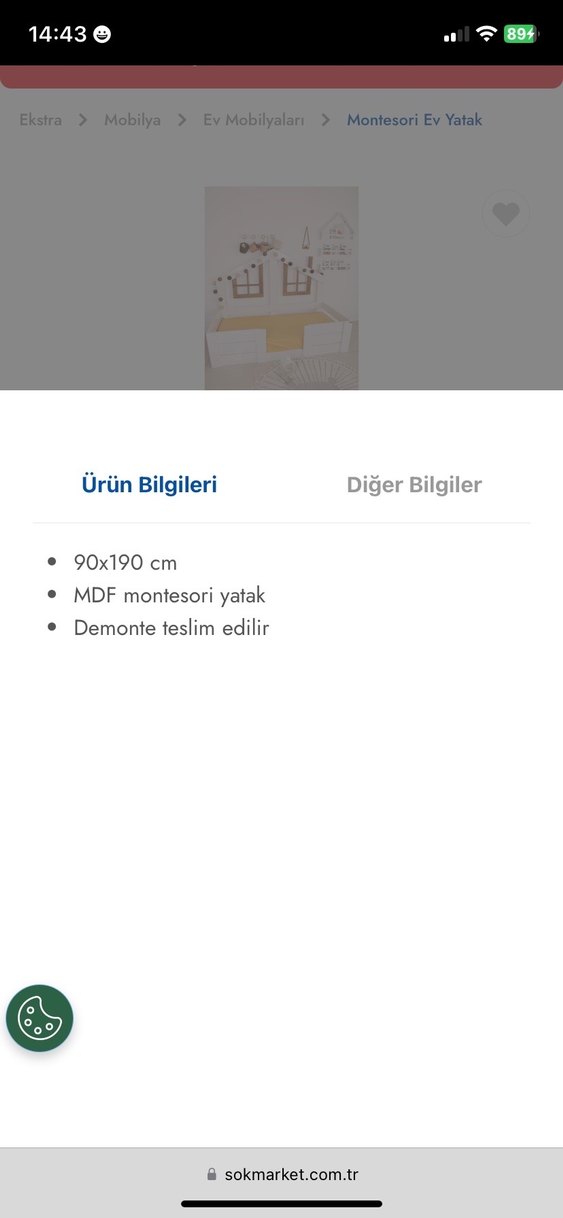 Beyaz Çocuk Yatağı Ev Modeli - Görsel 3