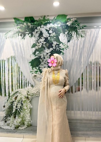 Kiralık tesettür abiye - Görsel 5