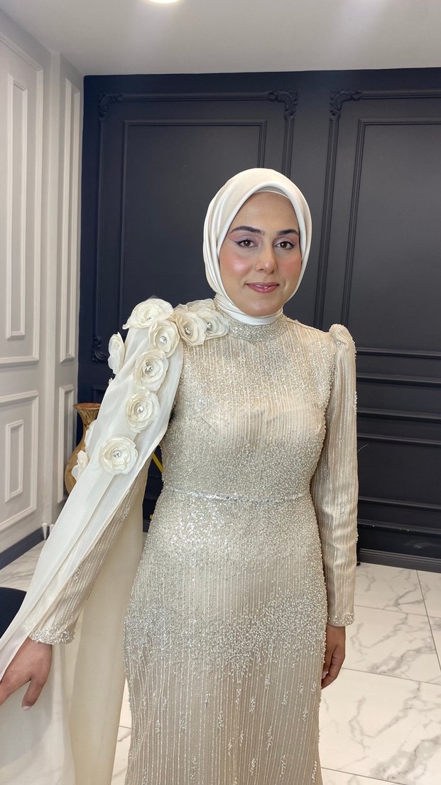 Kiralık tesettür abiye - Görsel 4