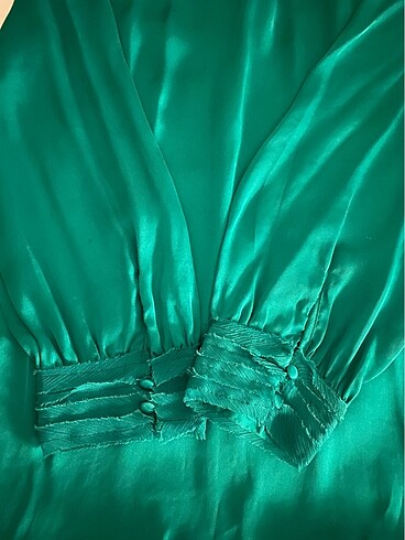 xs Beden yeşil Renk Zara gömlek