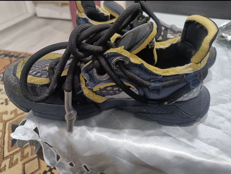 Sarı Gri Bağcıklı Erkek Spor Ayakkabı - Görsel 2