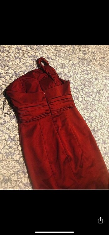 42 Beden bordo Renk Bordo abiye elbise