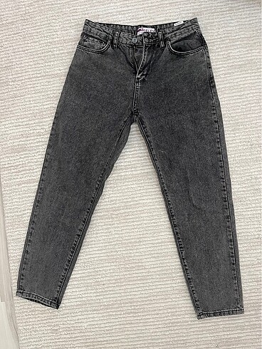 Mom jean kot pantolon