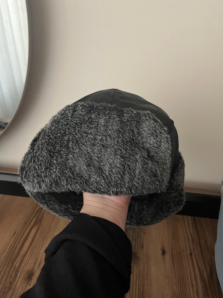 Gri Kürklü Erkek Şapka - Görsel 2