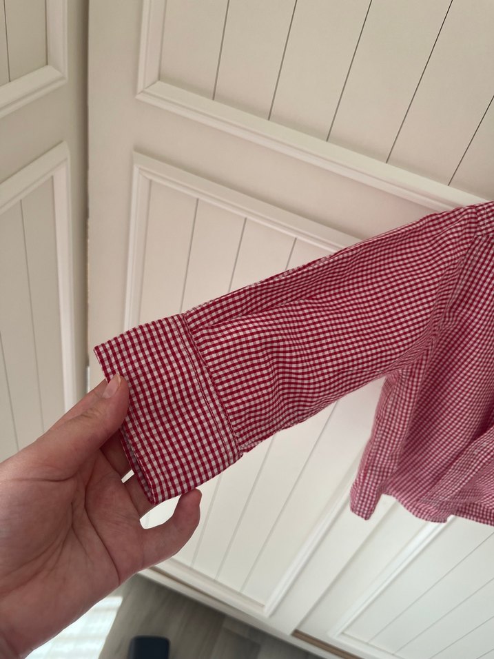 Erkek Çocuk Kırmızı Uzun Kollu Gömlek - Görsel 2