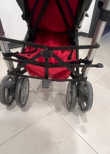 Kırmızı Bebek Arabası, Katlanabilir ve Hafif - Görsel 7