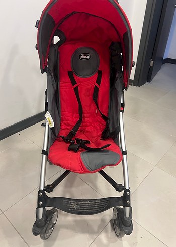 Kırmızı Bebek Arabası, Katlanabilir ve Hafif - Görsel 2