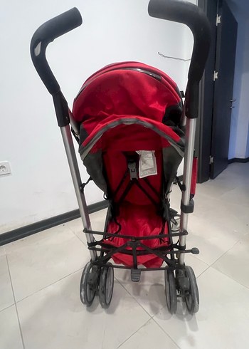 Kırmızı Bebek Arabası, Katlanabilir ve Hafif - Görsel 5