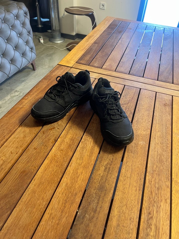 Skechers Orjinal Siyah Erkek Spor Dış Mekan Ayakkabısı - Görsel 4