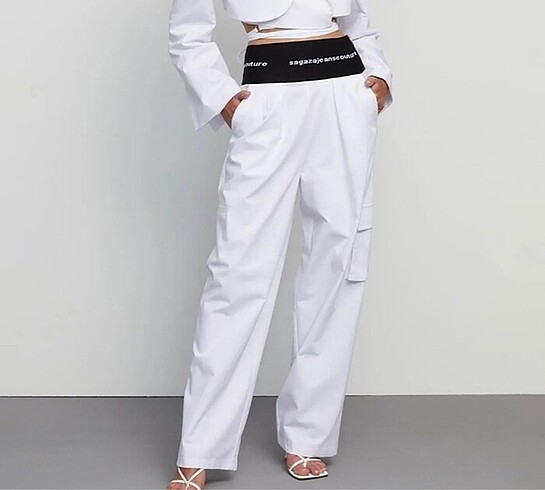 xs Beden beyaz Renk Sagaza pantalon