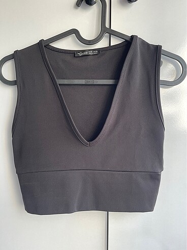s Beden Siyah crop bluz