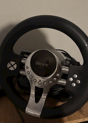 Snopy Siyah Oyun Direksiyon Seti - Görsel 2