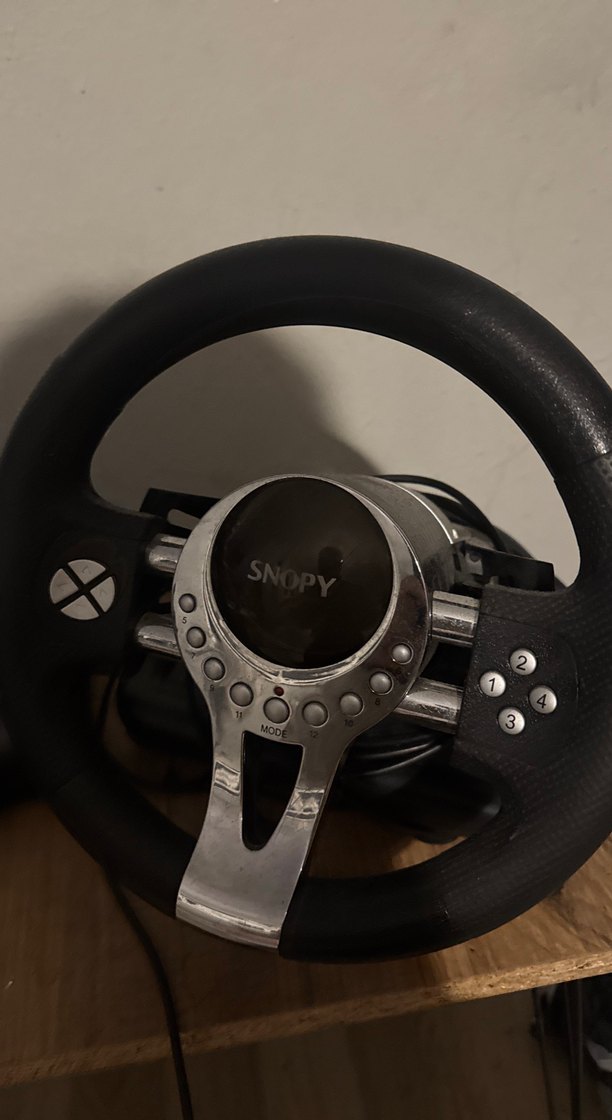 Snopy Siyah Oyun Direksiyon Seti - Görsel 2