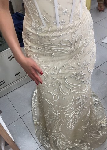 Straplez Balık Gelinlik/ Nikah Elbisesi - Görsel 3