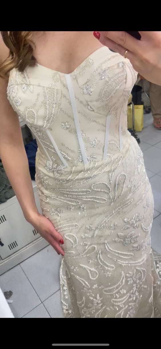 Straplez Balık Gelinlik/ Nikah Elbisesi - Görsel 2