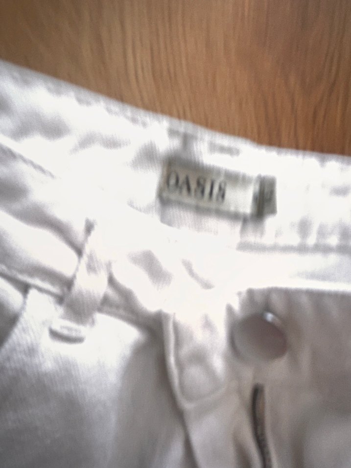 Beyaz Rahat Kesim mom fit Kadın Kot Pantolon - Görsel 4