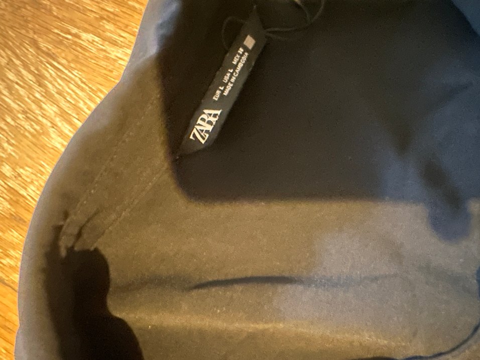 Zara siyah kemerli mini elbise şık kumaş - Görsel 2