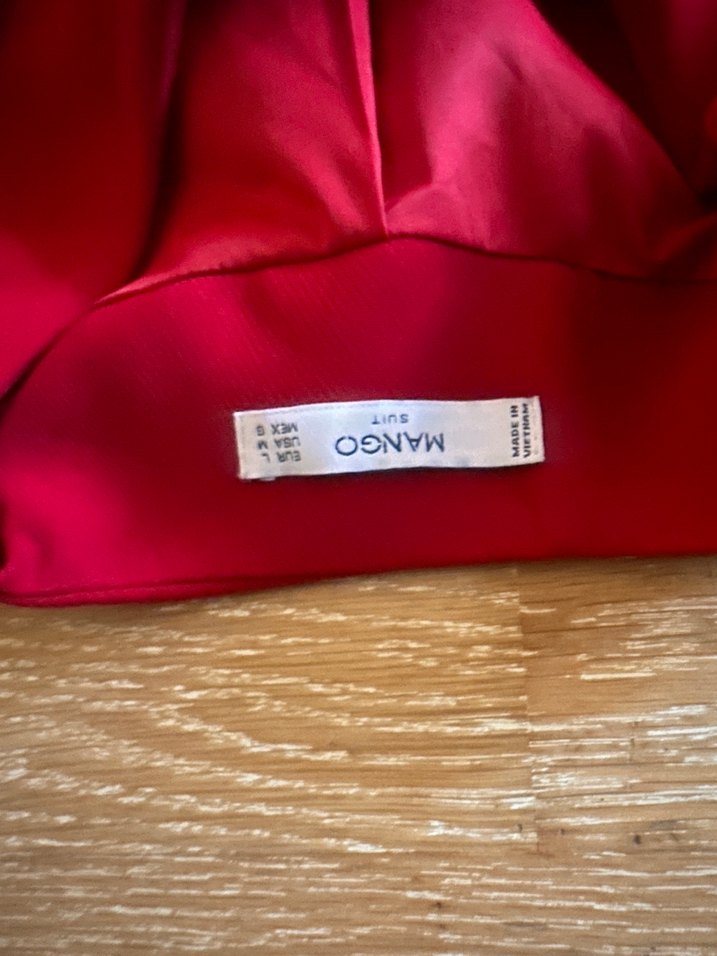 Kadın Kırmızı Fermuarlı Mini Ceket - Görsel 2