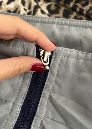 Diğer Gri Fermuarlı Erkek Spor Mont