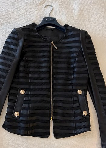 İtalyan Roberto Della Croce Marka Siyah Deri Kadın Ceketi - Görsel 3