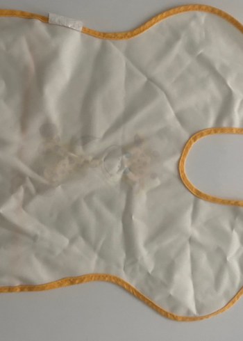 Bebek İçin Baskılı Beyaz Önlük - Görsel 3