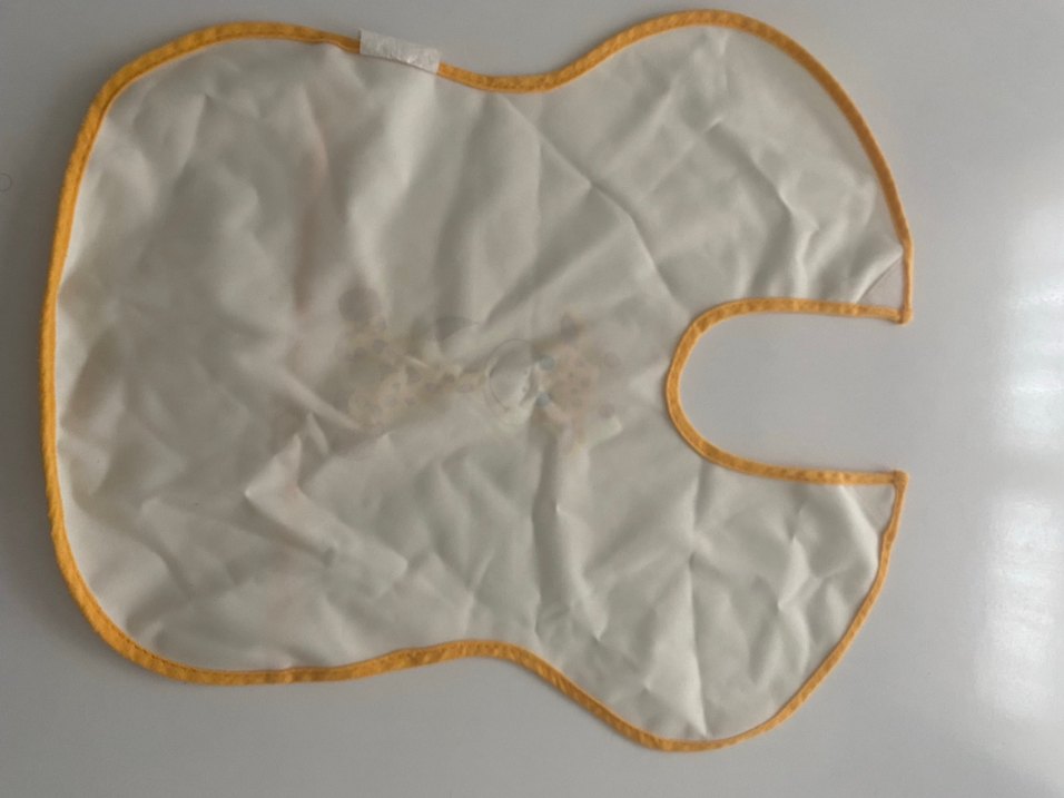 Bebek İçin Baskılı Beyaz Önlük - Görsel 3