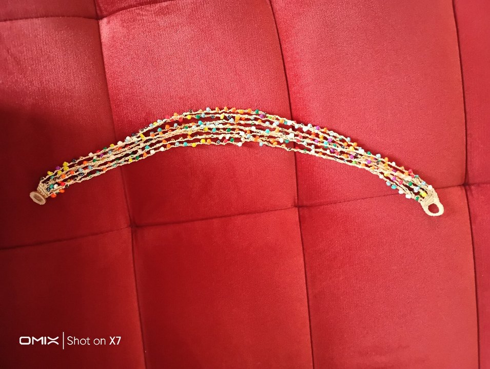 Uzun Çok Renkli Boncuklu Bohem Kolye - Görsel 2