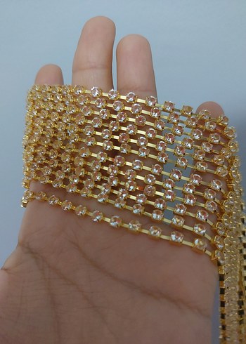 Altın Renkli Parlak Şerit taş - Görsel 2