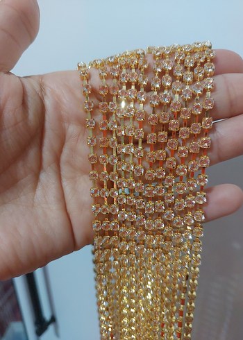 Altın Renkli Parlak Şerit taş - Görsel 3