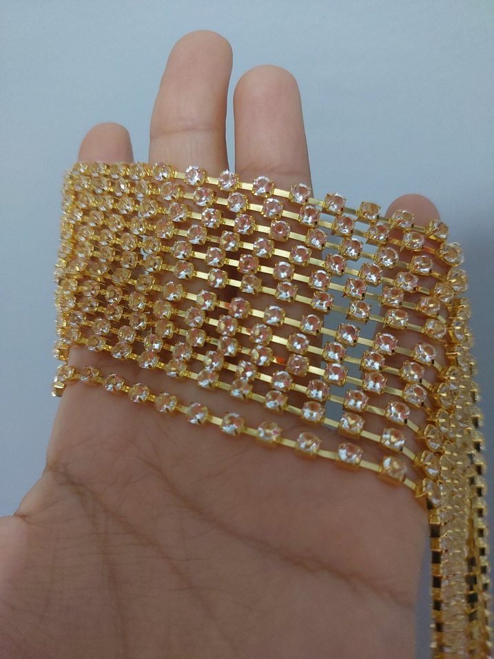 Altın Renkli Parlak Şerit taş - Görsel 2