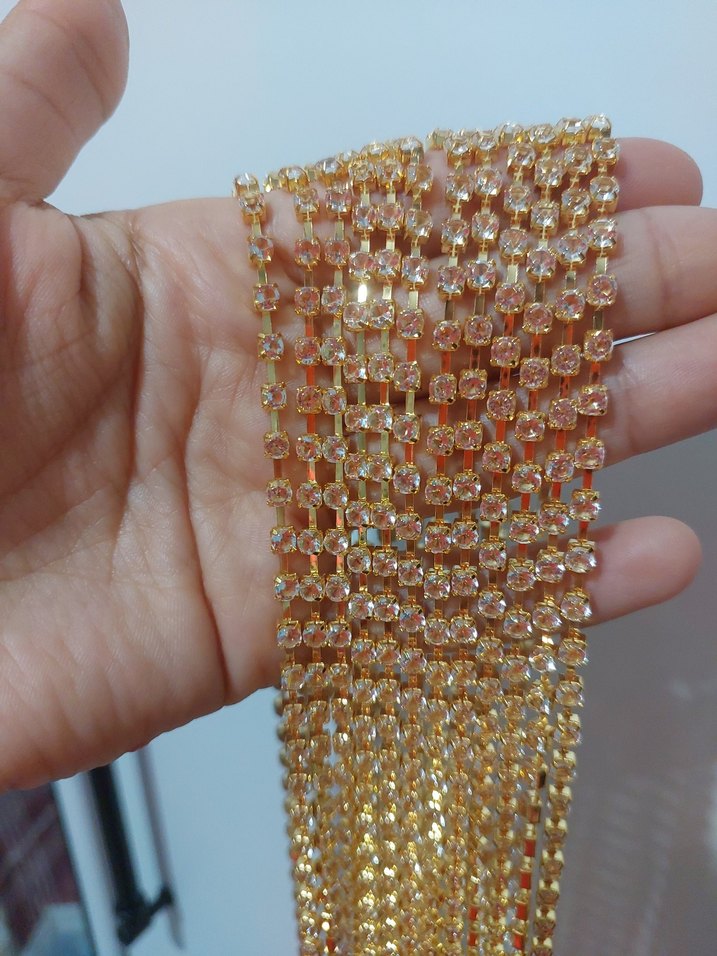 Altın Renkli Parlak Şerit taş - Görsel 3