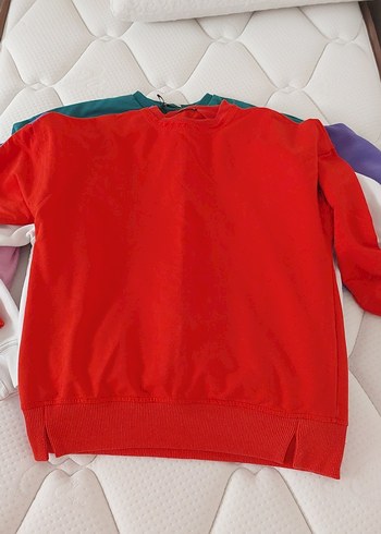 Renkli Baskılı Sweatshirt - Görsel 6