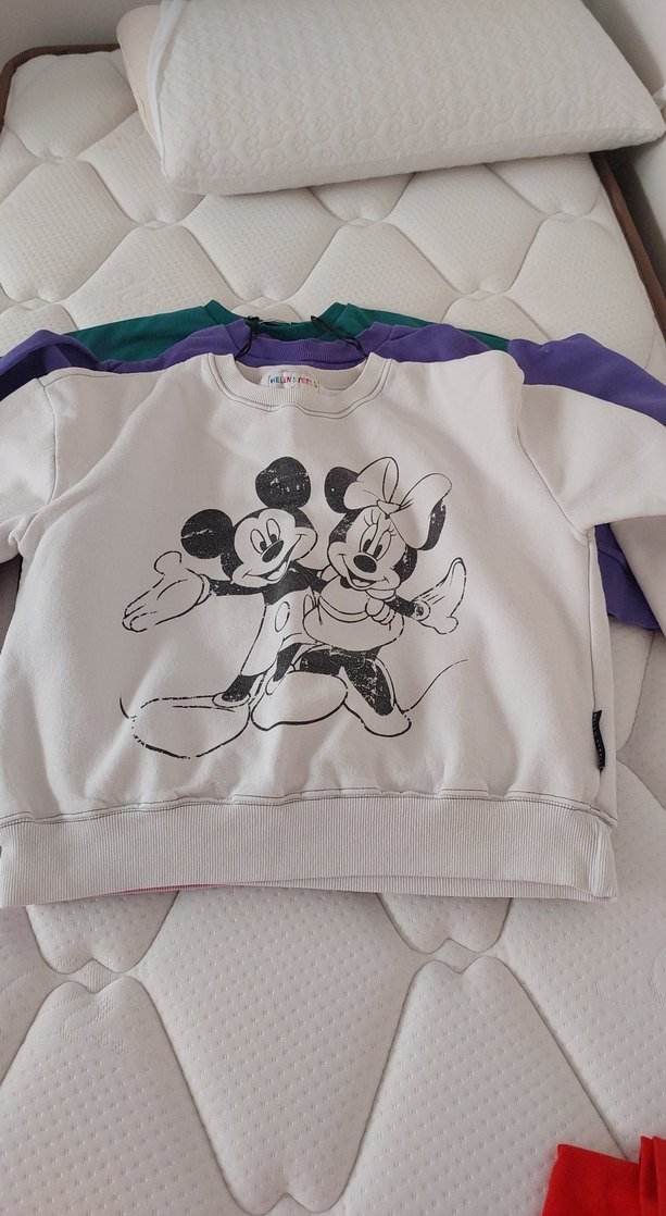 Renkli Baskılı Sweatshirt - Görsel 5