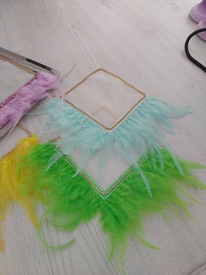 Pastel Renkli Tüylü Sunum Peçetesi - Görsel 2