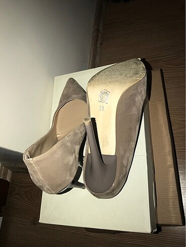38 Beden camel Renk Topuklu stiletto