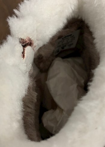 Kız Çocuk Pembe Tüylü Bot - Görsel 7